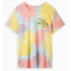 TORRID Explore More Relaxed Fit Roll Sleeve Tee Heritage Slub Tiedye Plus SZ 0X